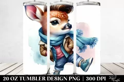 Cute Baby Deer Dancing | 20 oz Tumbler Product Image 2