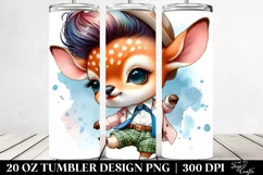 Cute Baby Deer Dancing | 20 oz Tumbler Product Image 2