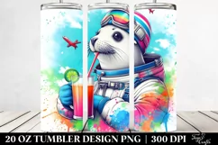 Colorful Seal Drinking | 20 oz Tumbler Product Image 2