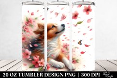 Dog Spring Petals | 20 oz Tumbler Product Image 2