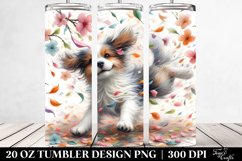 Dog Spring Petals | 20 oz Tumbler Product Image 2