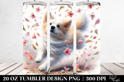 Dog Spring Petals | 20 oz Tumbler Product Image 2