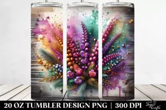 Colorful Heather Wooden Background | 20 Oz Tumbler Product Image 2
