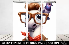Funny Horse with es 20 Oz Tumbler Product Image 2