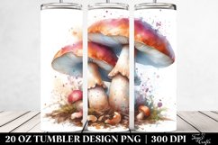 Detailed Pastel Mushroom Tumbler Design Product Image 2