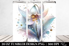 Glossy Snowdrop Tumbler Design Product Image 2