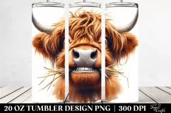 DISRESPECTFUL Highland Cow | 20 Oz Tumbler Product Image 2
