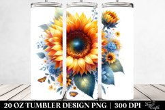 Vibrant Sunflower Design | 20 oz Tumbler Product Image 2