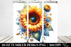 Vibrant Sunflower Design | 20 oz Tumbler Product Image 2