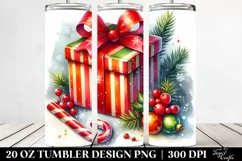 Digital Painting Christmas Gift Box | 20 oz Tumbler Product Image 2