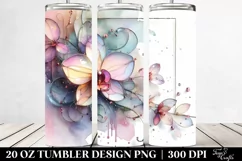 Abstract Orchid Clipart, Transparent 20 Oz Tumbler Product Image 2