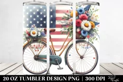 a Vintage Bicycle Flowers | 20 oz Tumbler Product Image 2