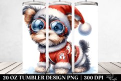a cute Yorkipoo Watercolor Clipart Product Image 2