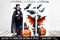 Simple Funny Halloween Vampire 20 Oz Tumbler Product Image 2