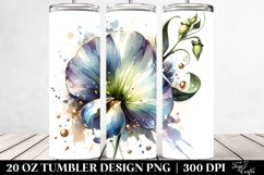 20 Oz Tumbler Sublimation | Glossy Sweet Pea | Watercolor Product Image 2