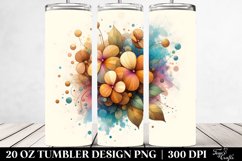 Abstract Watercolor Impatiens Stained , High-Res 20 Oz Product Image 2