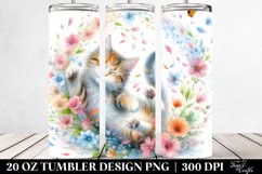 Cat Spring Petals | 20 oz Tumbler Product Image 2