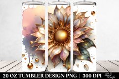 Glossy Sunflower | 20 Oz Tumbler Product Image 2