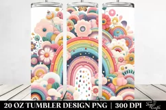 Whimsical Pastel Rainbow | 20 oz Tumbler Product Image 2