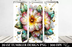 Watercolor Stained Primrose | 20 oz Tumbler Product Image 2
