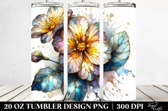 Watercolor Stained Primrose | 20 oz Tumbler Product Image 2