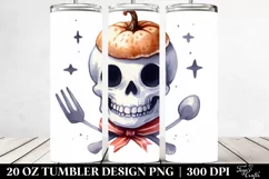 Simple Funny Halloween Skull 20 Oz Tumbler Product Image 2