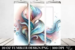 Abstract Pastel Calla Lily 20 Oz Tumbler Product Image 2