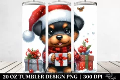 Winter Baby Rottweiler, PNG Product Image 2