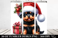 Winter Baby Rottweiler, PNG Product Image 2