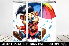 Baby Bear Jumping | 20 oz Tumbler Product Image 2
