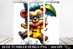 Baby Bear Jumping | 20 oz Tumbler Product Image 2