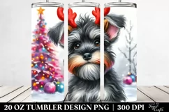 Expressive Baby Miniature Schnauzer, PNG Product Image 2