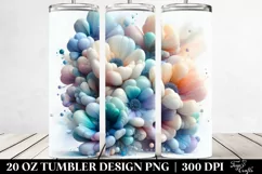 Abstract Anemone Watercolor 20 Oz Tumbler Product Image 2
