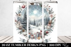 Pastel Christmas Winter Scene 20 Oz Tumbler Product Image 2