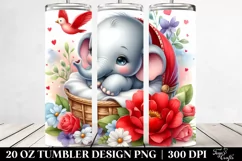 Colorful Baby Elephant | 20 oz Tumbler Product Image 2