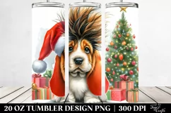 Expressive Baby Basset Hound Winter PNG Product Image 2