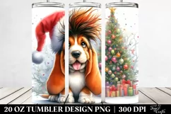 Expressive Baby Basset Hound Winter PNG Product Image 2