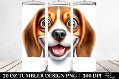 Cute Beagle Smiling | 20 Oz Tumbler Product Image 2