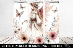 Washed Watercolor Boho Fairy | 20 oz Tumbler Product Image 2