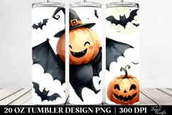 Simple Funny Halloween Bat 20 Oz Tumbler Product Image 2