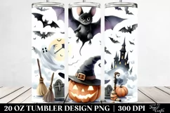 Simple Funny Halloween Bat 20 Oz Tumbler Product Image 2