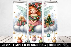 Whimsical Fairy on Cloud with Presents, Transparent 20 Oz Product Image 2