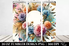 Colorful Carnation Bouquet | 20 Oz Tumbler Product Image 2