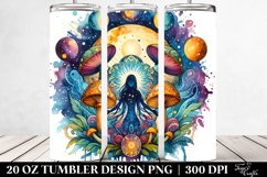 Magical Celestial Mushroom Clipart, High-Res 20 Oz Tumbler Product Image 2