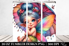 Baby Fairy Posing with Cool Haircut | 20 oz Tumbler Product Image 2