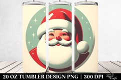 Retro Christmas Image Featuring Santa, 20 Oz Tumbler Product Image 2