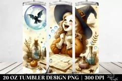 Vintage Excited Witch | 20 oz Tumbler Product Image 2