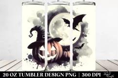 Simple Halloween Image with Specter | 20 oz Tumbler Product Image 2