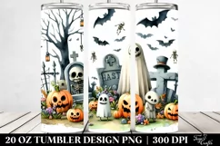 Simple Funny Graveyard Haloween Clipart 20 Oz Tumbler Product Image 2