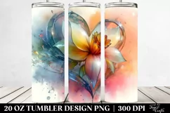 Abstract Vibrant Pastel Daffodil | 20 oz Tumbler Product Image 2
